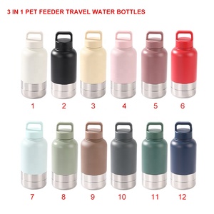 Ciotole Portatili per Cani 3in1 da 32oz in Acciaio Inox con Isolamento Sottovuoto e Logo Personalizzato, Bottiglie d'Acqua per Viaggi all'Aperto - Product Image 6