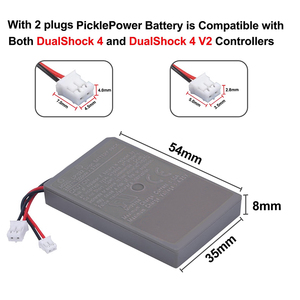 Batería PS4 de 800 mAh Gris Recargable, Repuesto de Batería <span class=keywords><strong>PS4Pro</strong></span>/pcs4 para Control Dualshock 4 V1 V2 - Product Image 4