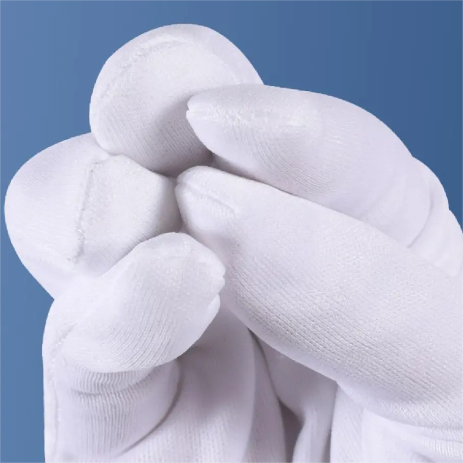 Jewelry Driver Hand Gloves Welcome White Gloves Ceremonial Catering Etiquette Pure Cotton Thin Work Gloves