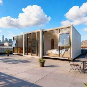 Casa Contenedor Expandible de Alta Calidad de 20 pies/40 pies, Ensamblaje Rápido, Estructura de Acero Impermeable, Hogar Modular Duradero - Product Image 1