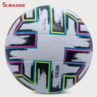 China fornecedor atacado popular personalizar jogo treinamento tamanho pu 5 colorido bola de futebol