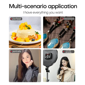 <span class=keywords><strong>M666</strong></span>ไฟ14นิ้วหรี่แสงได้3000K-6500K แผงควบคุมวิดีโอ LED แบบเต็มหน้าจอพร้อมรีโมทสำหรับการถ่ายทอดสด - Product Image 4