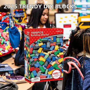 Bán Buôn DIY Giáo Dục 1000Pcs Xây Dựng Khối Bộ Nhựa Cổ Điển Đồ Chơi Gạch Giá Thấp Chất Lượng Cao Trò Chơi Cho Trẻ Em - Product Image 2