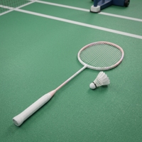 Raquette d'entraînement polyvalente et équilibrée avec un manche en carbone absorbant les chocs, dotée d'une structure de manche mince, rigide et sans torsion.