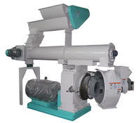 Machine à granulés de bois biomasse certifiée CE 300 kg/h, commande PLC, haute efficacité, entraînement par engrenages, moulin à granulés de sciure, moteur en acier inoxydable