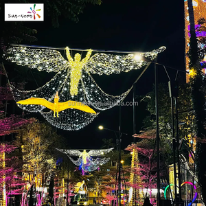 Éclairage de Noël LED, grande décoration lumineuse d'ange pour la rue - Product Image 5