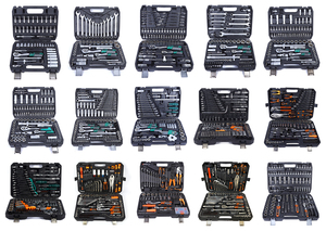 61Pcs Chuyên Nghiệp Tay Công Cụ Cờ Lê Hộp Sửa Chữa Xe Ổ Cắm Cờ Lê Bộ Công Cụ - Product Image 2