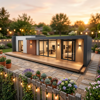 Capsule spatiale de luxe extensible et pliable, maison préfabriquée entièrement meublée, mini-maison intelligente pour Airbnb, complexe hôtelier, camping