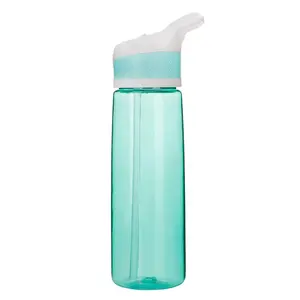 27oz Auto Sports Bottle With Suction Nozzle Automatic Button Cover Convenient Portable Seal Leak Proof Plastic Water Bottle