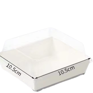Boîte à pâtisserie rectangulaire transparente en papier plastique, boîte à sandwich, boîte à tarte aux œufs, boîte d'emballage pour pain, dessert, gâteau - Product Image 3