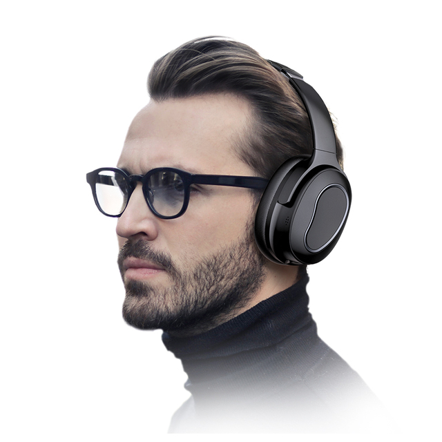 H001 In-Ear ANC Active Noise Cancelling for Bluetooth 5.4 Foldable Headphones with LED Indicator IPX-4 Waterproof