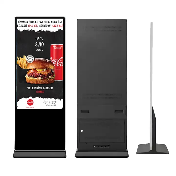 Напольный рекламный проигрыватель Totem Android, интерактивный ЖК-дисплей, цифровые вывески и дисплеи, киоск с сенсорным экраном