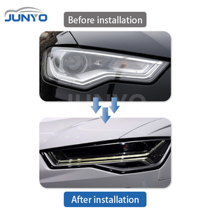ไฟหน้ารถยนต์ Junyo Led สำหรับ A6C7 S6 C8 ปี 2012-2015 อัพเกรดเป็นโปรเจคเตอร์เมทริกซ์รุ่นใหม่ ให้แสงสว่างสูง - Product Image 2