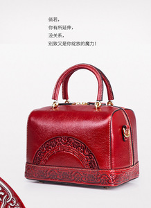 Bolso de Mano Retro de Cuero Genuino en Oferta, Bolso Bandolera de Estilo Artesanal, Gran Capacidad, Bolsos de Lujo para Mujer - Product Image 4