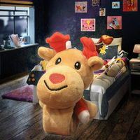Nouvel arrivage Bracelet de sapin de Noël unisexe Bracelet mignon wapiti et renne PP coton Super doux peluche couette cadeau de Noël 14 ans