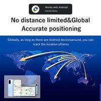 Localizador GPS Inteligente Android Air Tracker con la Aplicación Google Find Hub, Material Plástico, Localizador de Objetos y Mascotas