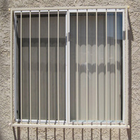 Barras de seguridad decorativas para ventanas, barras de seguridad de hierro para ventanas, ventanas abatibles