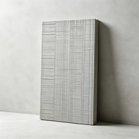 Revêtement mural en bois 3D imitation bois scié à la main, léger, en PU, à effet dentelé, pour intérieur et extérieur, style rustique