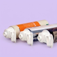 Tubes de dentifrice cylindriques personnalisés en aluminium-plastique avec logo, 12,7-35 mm, 90 ml, vente en gros, bouchon à vis, étiquette privée UV