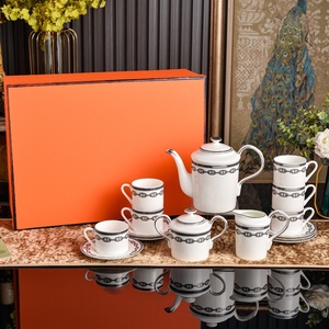 Wholesale Hot Sale European Style Ceramic Tableware Butterfly Series 32-Piece Bone China Tableware <b>for</b> Home Use - Product Image 1