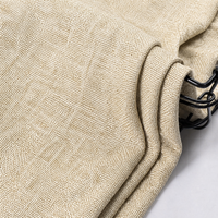 Tissu tricoté en trame de soie de lait et élasthanne/polyester à motif géométrique, extensible, respirant et infroissable, pour housses de canapé et de chaise, direct usine