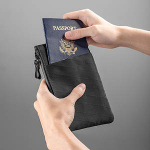 <b>Travel</b> Passport <b>Wallet</b> Zipper-Large Capacity Organizer for Cards <b>Documents</b> Xpac Material 10L Capacity Urban Simplicity Style - Product Image 3