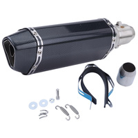 Silencieux d'Échappement Universel pour Moto de 51 MM avec DB Killer, Compatible R15 Tmax500 FZ6 Mt07 Er6n Gsxr150 GSXS125 MT03 ZX25R G310R CB150R