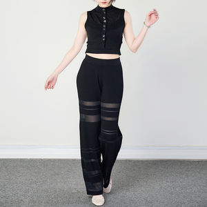 Vente en gros d'ensembles de pantalons 2 pièces pour dames mode pull sans manches débardeur ensemble pour femmes - Product Image 3