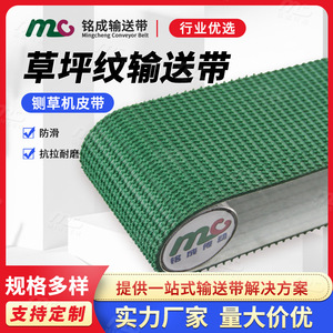 Bande transporteuse en PVC verte antidérapante durable à motif herbe - Product Image 5