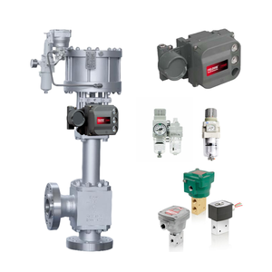 Vannes de régulation haute pression chinoises avec positionneur de vanne Fisher DVC6200 SIS, filtre-régulateur SMC AW30, électrovanne ASCO 8327 - Product Image 1