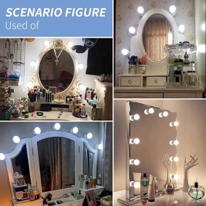 Yüksek kaliteli banyo soyunma tablo Vanity ışıkları ayna LED ampuller makyaj dokunmatik dim LED lamba Lens far - Product Image 5