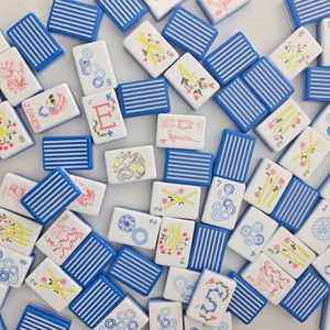 Tuiles de Mahjong Américain en Acrylique Luxe Miss <span class=keywords><strong>Darling</strong></span>, 160 Pièces, 3 Couches, Portables et Modernes, Idéales pour les Cadeaux et le Divertissement Adulte - Product Image 1