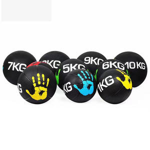 כדור רפואי מגומי מלא, ידידותי לסביבה, יוניסקס, לאימוני כושר ביתיים, לאימון אישי, משקולות חופשיות לגב ולבטן, דגם שנה אחת - Product Image 3