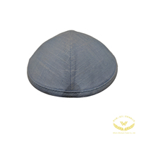 Logotipo bordado personalizado Kippah Jewish Kippot Regalos DE BODA Lino Yamulka Judaism Kipot Skullcap