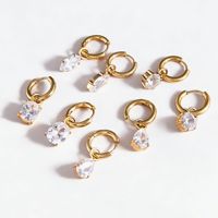 Boucles d'oreilles créoles Gaovo Niche Design Premium en zircon pour femme, résistantes au ternissement, en acier inoxydable et titane, bijoux de mode