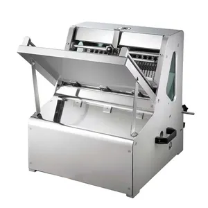 Xeoleo Commerciële Automatische Bakkerij Broodsnijmachine Roestvrijstalen Elektrische Toast Snijmachine 8/12/15/20 Mm Dikte 31 Stuks