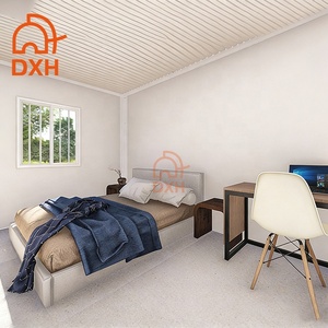 Maison conteneur préfabriquée démontable de haute qualité pour appartements, salles de classe, hébergement <span class=keywords><strong>étudiant</strong></span>, hôtels de villégiature, logements pour travailleurs et camping - Product Image 4