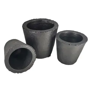 Clay graphite crucible high temperature 1800 degrees professional smelting gold, silver, copper, iron and aluminum