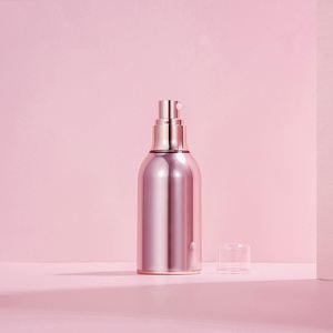 ขายส่งราคา50มิลลิลิตรเกาหลีอิมัลชันครีมสาระสำคัญขวดอะคริลิเครื่องสำอางกดปั๊มขวดพลาสติกสีชมพู - Product Image 4