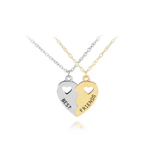 friendship broken half matching heart best friend forever pendant bff necklaces jewelry gifts for 2