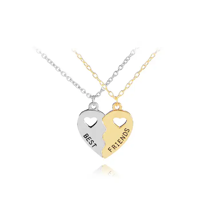 MJartoria Best Friend Necklaces, BFF necklaces for 6 Antique Silver Color  Pizza Slice Friendship Necklace Set of 6 : Buy Online at Best Price in KSA  - Souq is now Amazon.sa: Fashion