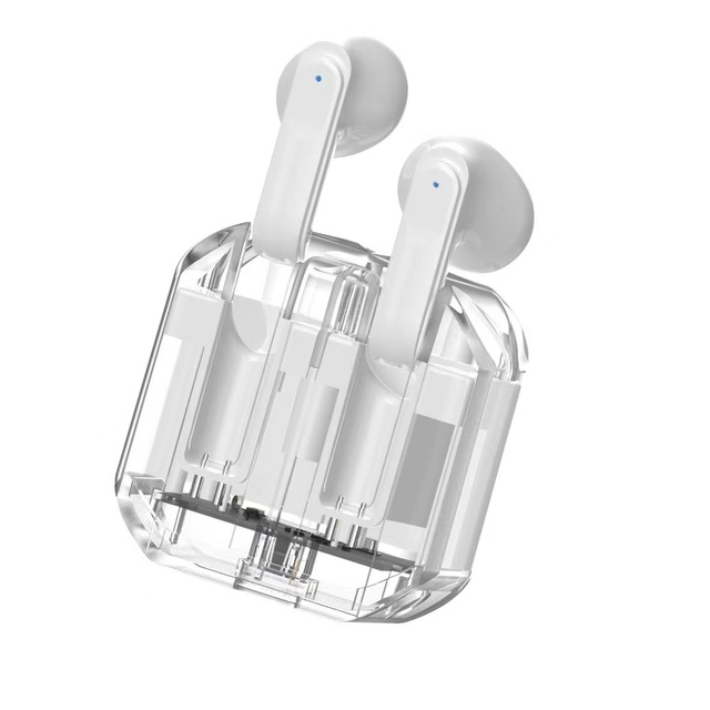 Wholesale Good Quality Tws Earbuds Stereo Airbuds Transparent Earphones Air Crystal Wireless Earphones