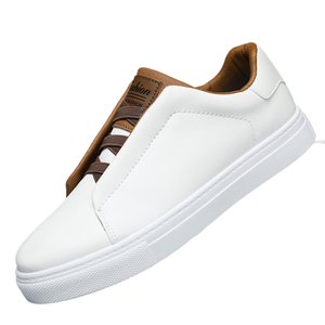 Chaussures de Skateboard Basses à Lacets pour Hommes, Couleur Unie, Tendance, Confortables, Antidérapantes et Durables, Idéales pour le Printemps - Vente en Gros - Product Image 1