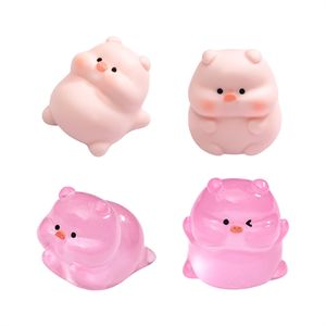 Weij Glow-in-Light <span class=keywords><strong>Little</strong></span> Piglet Doll House Diy Decorative Blind Bag Hanging Accessories Desktop Micro-Landscape Small or - Product Image 1