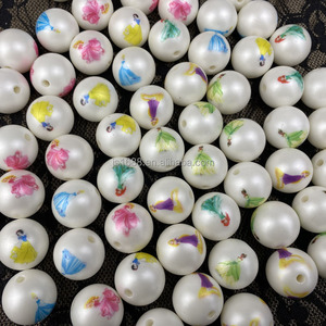 Cuentas <span class=keywords><strong>de</strong></span> goma <span class=keywords><strong>de</strong></span> mascar con estampado <span class=keywords><strong>de</strong></span> <span class=keywords><strong>princesa</strong></span> mixta <span class=keywords><strong>de</strong></span> 20mm, cuentas redondas <span class=keywords><strong>de</strong></span> perlas <span class=keywords><strong>de</strong></span> Abs mate DIY para fabricación <span class=keywords><strong>de</strong></span> joyas, accesorios <span class=keywords><strong>de</strong></span> bolígrafo con cuentas, venta al por mayor - Product Image 3