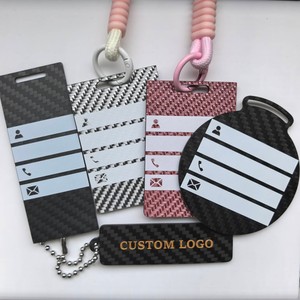Etiqueta <span class=keywords><strong>de</strong></span> Equipaje <span class=keywords><strong>de</strong></span> Fibra <span class=keywords><strong>de</strong></span> Carbono con Logotipo Personalizado, Multicolor, para Tarjeta <span class=keywords><strong>de</strong></span> Embarque, Etiqueta <span class=keywords><strong>de</strong></span> Maleta <span class=keywords><strong>de</strong></span> Colores - Product Image 1