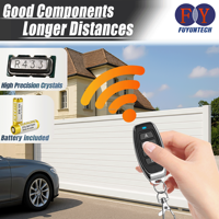 Control remoto de 4 botones de 433MHz con código clonable Venta directa de fábrica para múltiples dispositivos como puertas enrollables Puertas de garaje hechas de metal