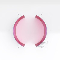 2025 nouveauté pas cher fête événements Led lumières Kit 360 rond Photo stand bannière toile de fond