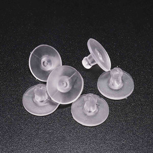 Bouchons d'oreilles en silicone, 6x11mm, grande taille, pour la fabrication de bijoux, fournitures artisanales - Product Image 1