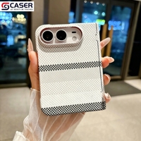 Étui magnétique intégré en fibre de carbone premium avec cadre avant et protection complète des charnières, coque anti-chute pour iPhone Duo
